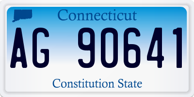 CT license plate AG90641