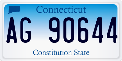 CT license plate AG90644