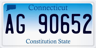 CT license plate AG90652