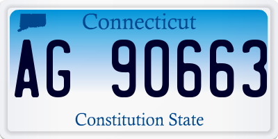 CT license plate AG90663