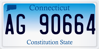 CT license plate AG90664