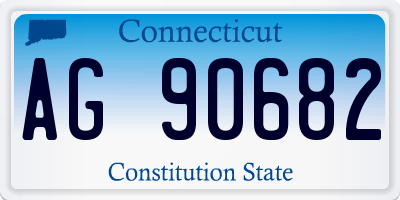 CT license plate AG90682