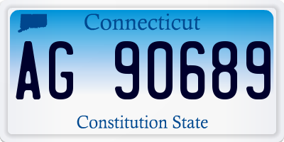 CT license plate AG90689