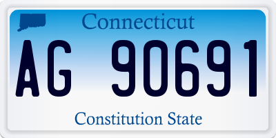 CT license plate AG90691