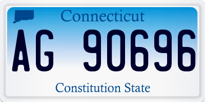 CT license plate AG90696