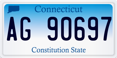 CT license plate AG90697