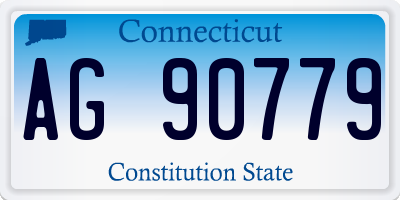 CT license plate AG90779