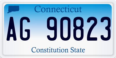CT license plate AG90823