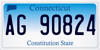 CT license plate AG90824