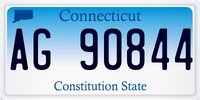 CT license plate AG90844
