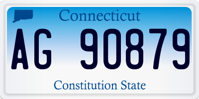 CT license plate AG90879