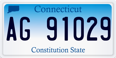 CT license plate AG91029