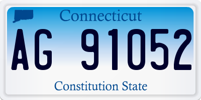 CT license plate AG91052