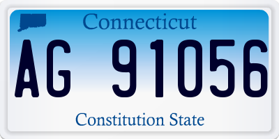CT license plate AG91056