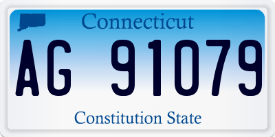CT license plate AG91079