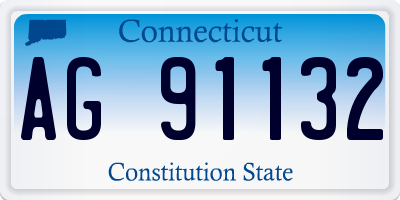 CT license plate AG91132