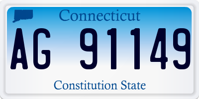 CT license plate AG91149