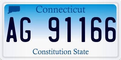 CT license plate AG91166