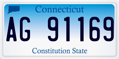 CT license plate AG91169