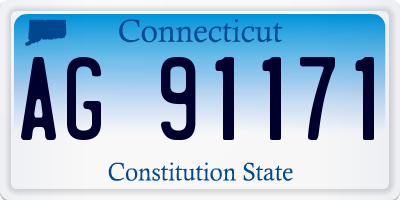 CT license plate AG91171
