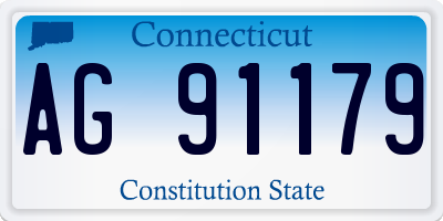 CT license plate AG91179