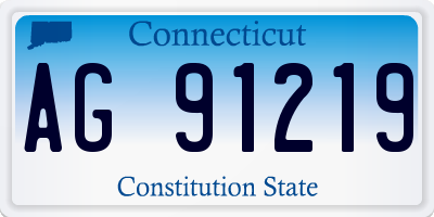 CT license plate AG91219