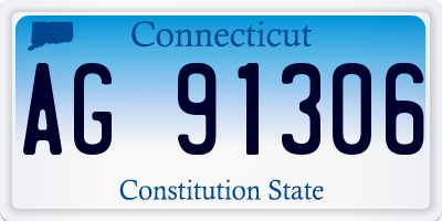 CT license plate AG91306