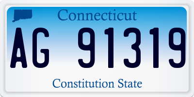 CT license plate AG91319