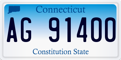 CT license plate AG91400