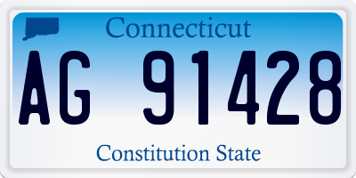 CT license plate AG91428