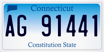 CT license plate AG91441