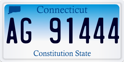 CT license plate AG91444