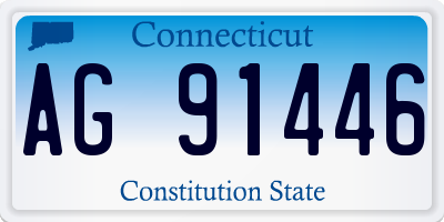 CT license plate AG91446