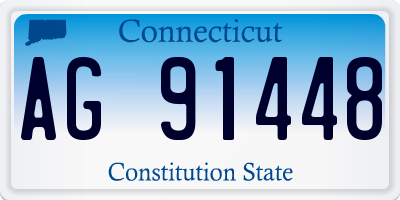 CT license plate AG91448