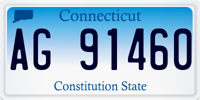 CT license plate AG91460