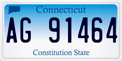 CT license plate AG91464