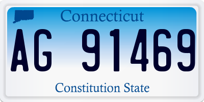 CT license plate AG91469