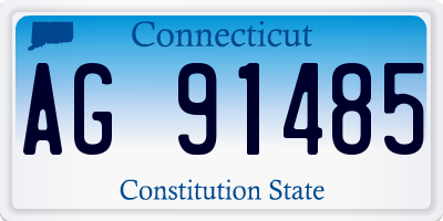 CT license plate AG91485
