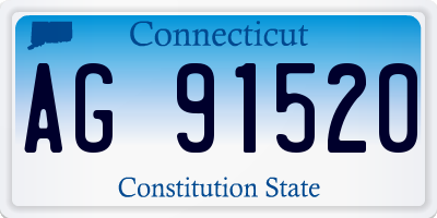 CT license plate AG91520