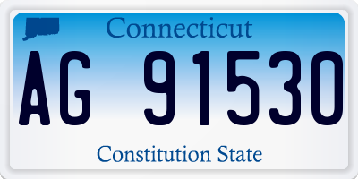 CT license plate AG91530