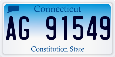 CT license plate AG91549