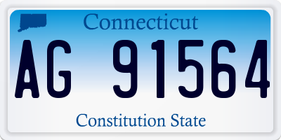 CT license plate AG91564