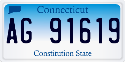 CT license plate AG91619