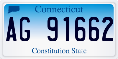 CT license plate AG91662