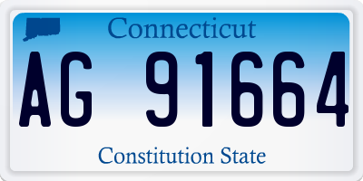 CT license plate AG91664