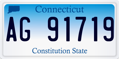 CT license plate AG91719
