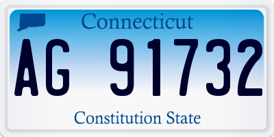CT license plate AG91732