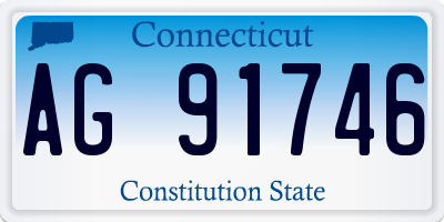CT license plate AG91746