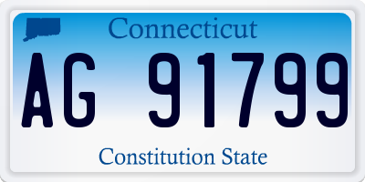CT license plate AG91799