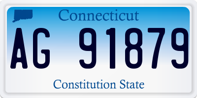 CT license plate AG91879